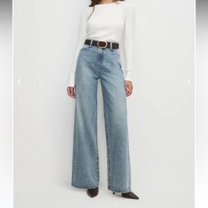 FAVORITE DAUGHTER The Mischa Super High-Rise Wide Leg Women Jeans in Tahoe wash